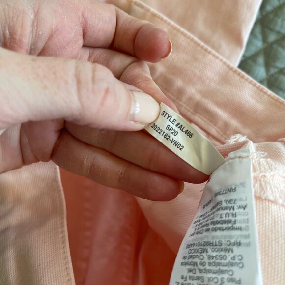 J. Crew 10" Highest Rise Utility Straight Pant in Stretch Canvas Size 24 Pink - Picture 15 of 15